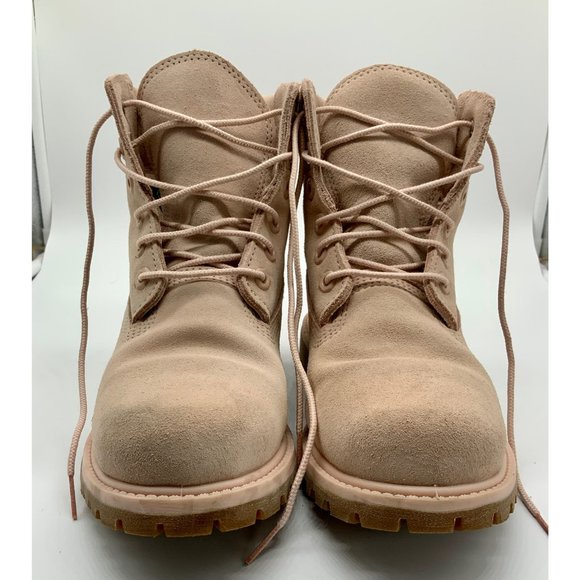 Timberland Pink Women's Premium Waterproof Boots Size 7 - Picture 2 of 6